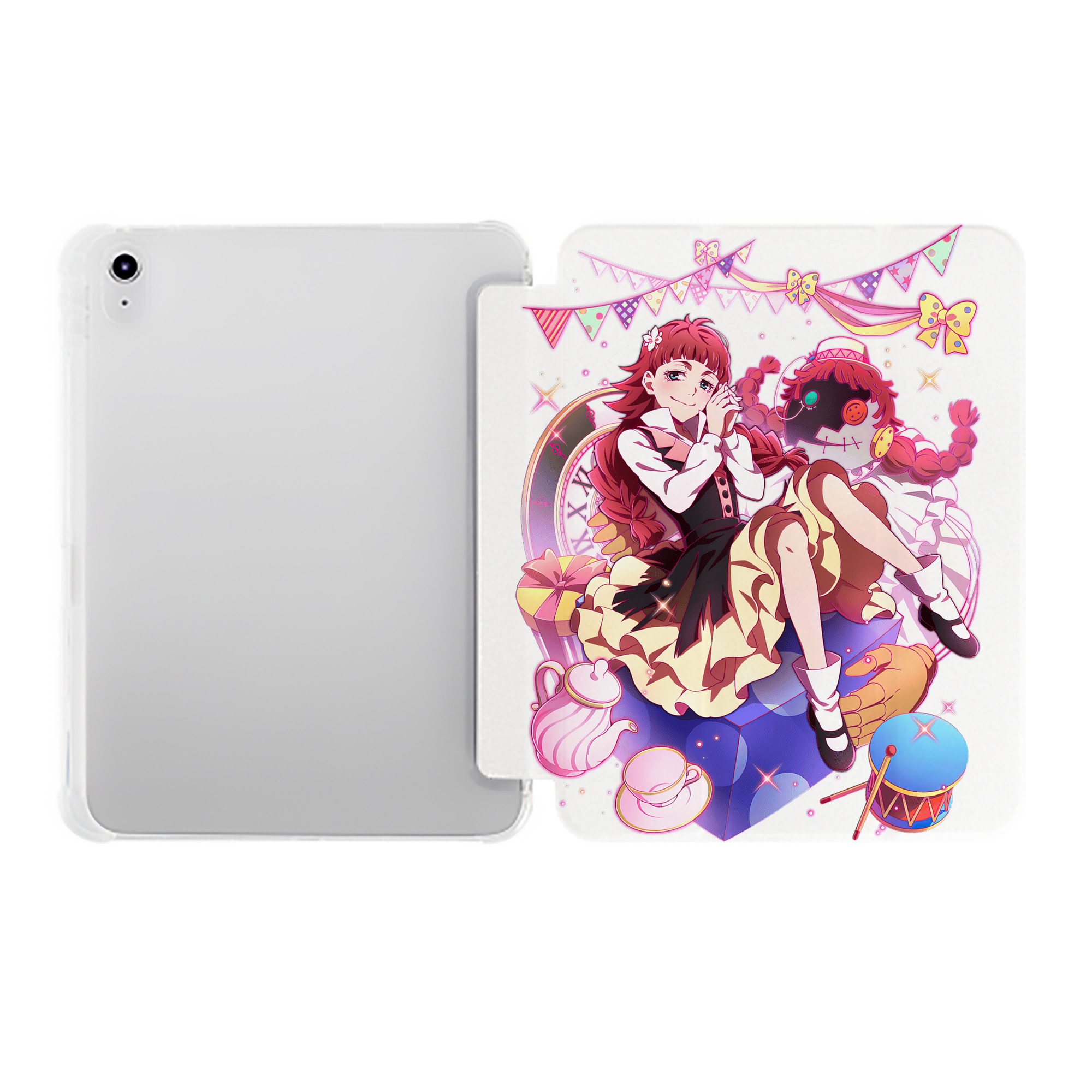 （画像用） 文豪ストレイドッグス Bungo Stray Dogs IPad ケース ペン収納付き 三つ折りスタンド PUレザー×シリコン 対応機種9.5/10.5/10.9インチ